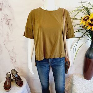 Madewell olive green top